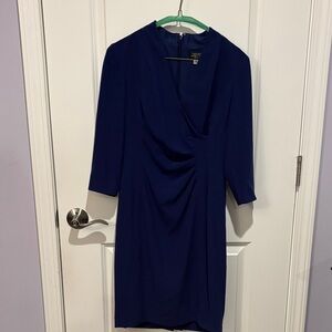 Chic Navy Long Sleeve Dress
